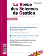couverture n° 337 La Revue des Sciences de Gestion