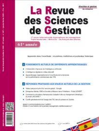 couverture n° 337 La Revue des Sciences de Gestion
