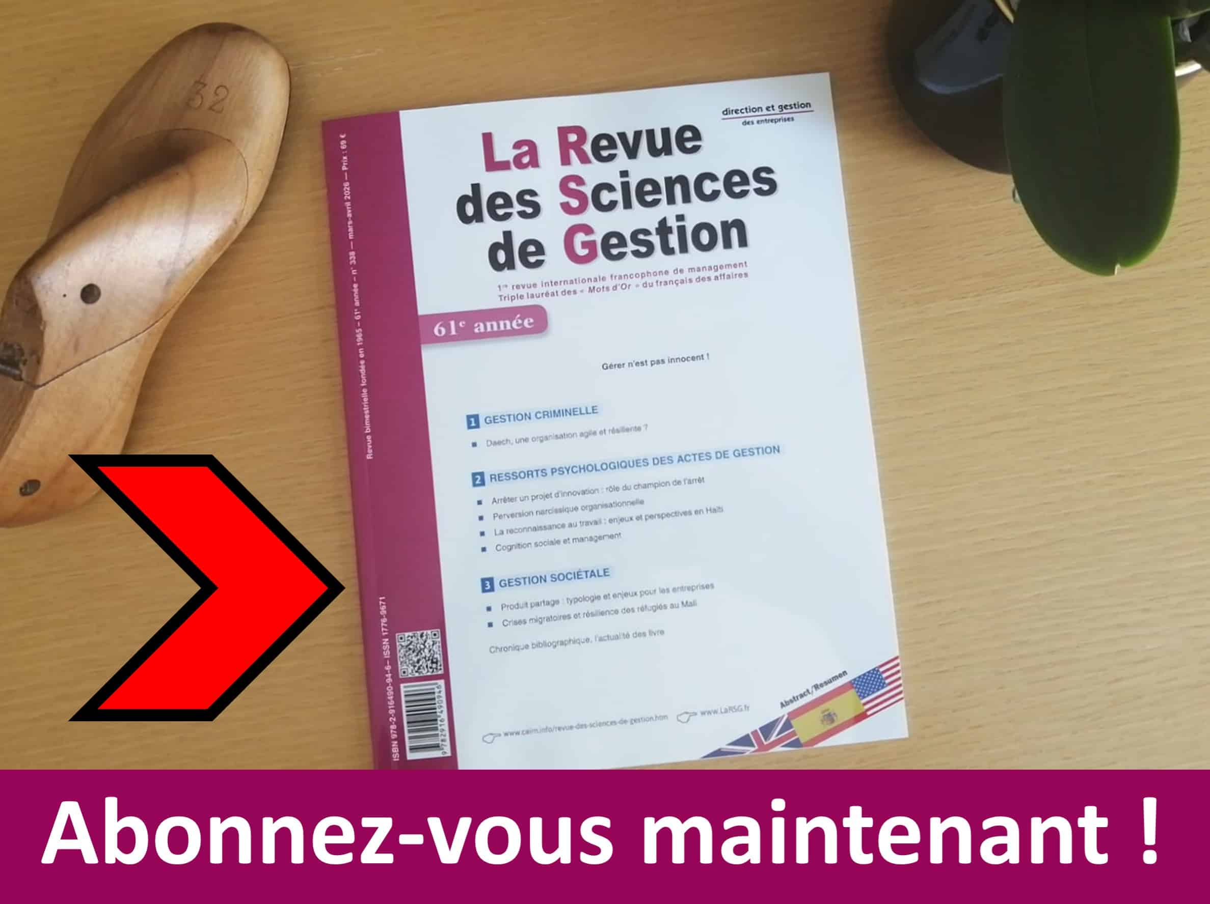 abonnez-vous à La Revue des Sciences de Gestion